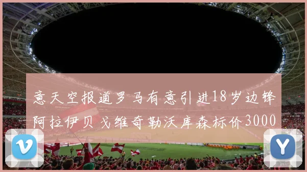 意天空报道罗马有意引进18岁边锋阿拉伊贝戈维奇勒沃库森标价3000万欧元
